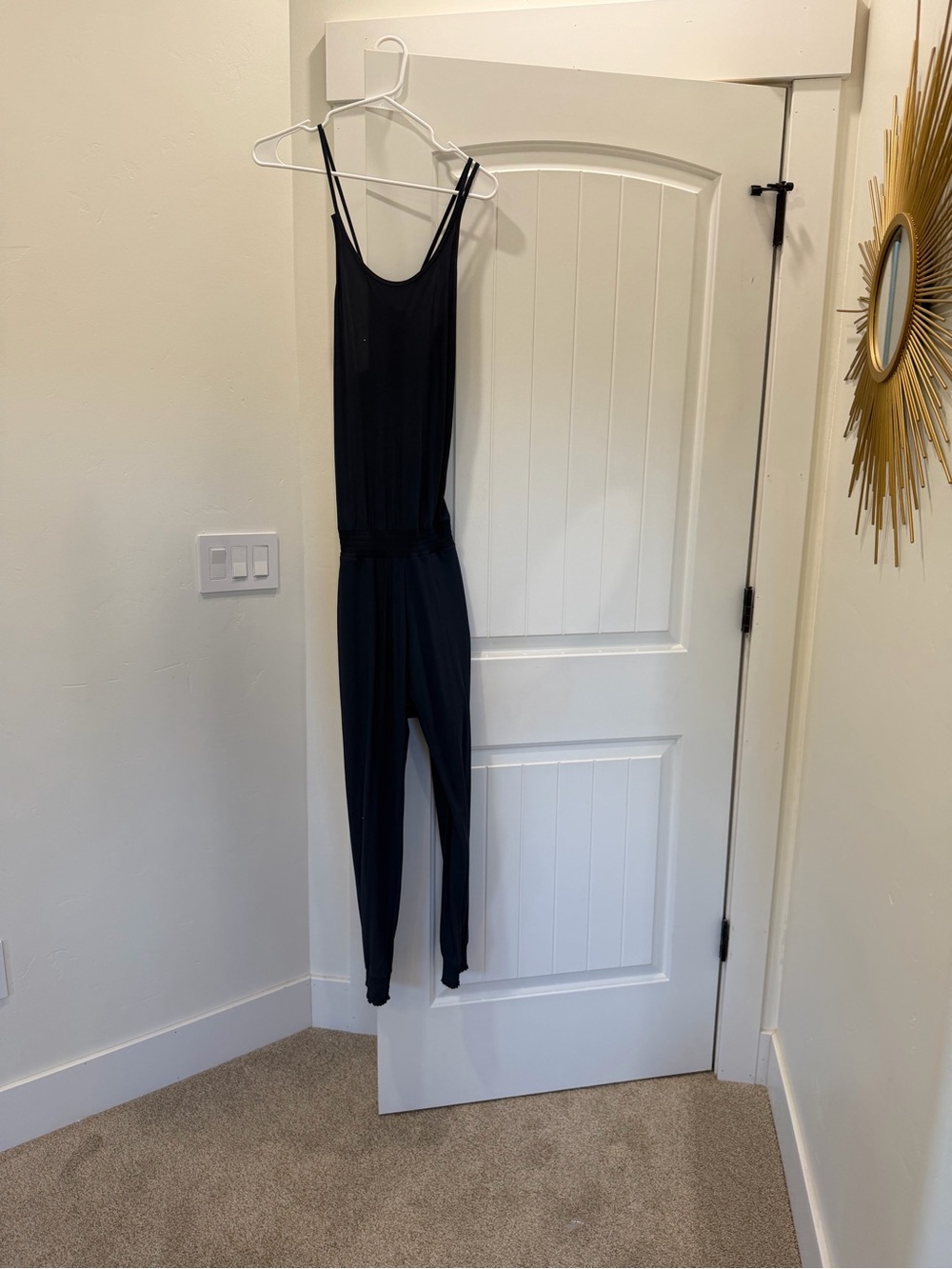 Sweaty Betty Black Slim Strappy Jumpsuit